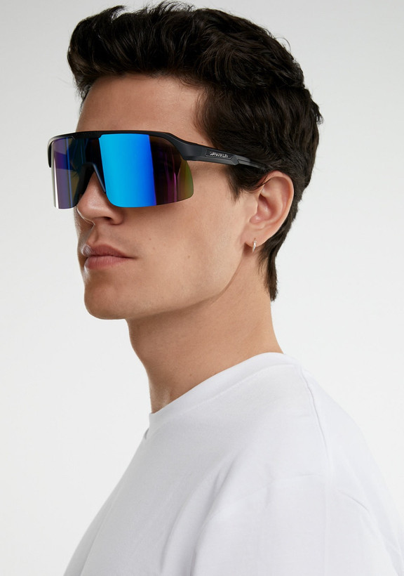 عینک آفتابی دیفرنکلین مدل ویند فیفتی سیاه/آبی WIND FIFTY - BLK/BLU