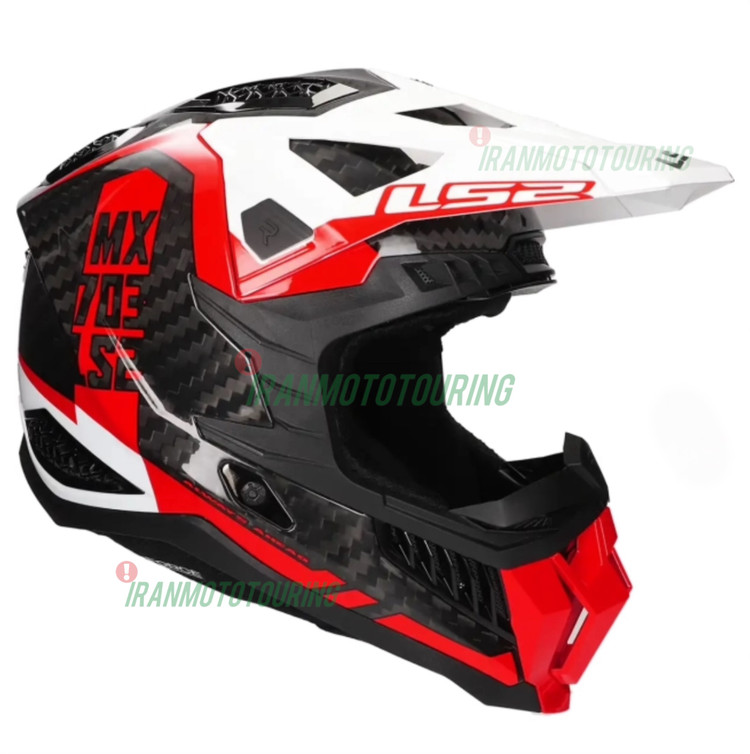 کلاه کراسی LS2 - مدل X Force MX 703 رنگ قرمز مشکی